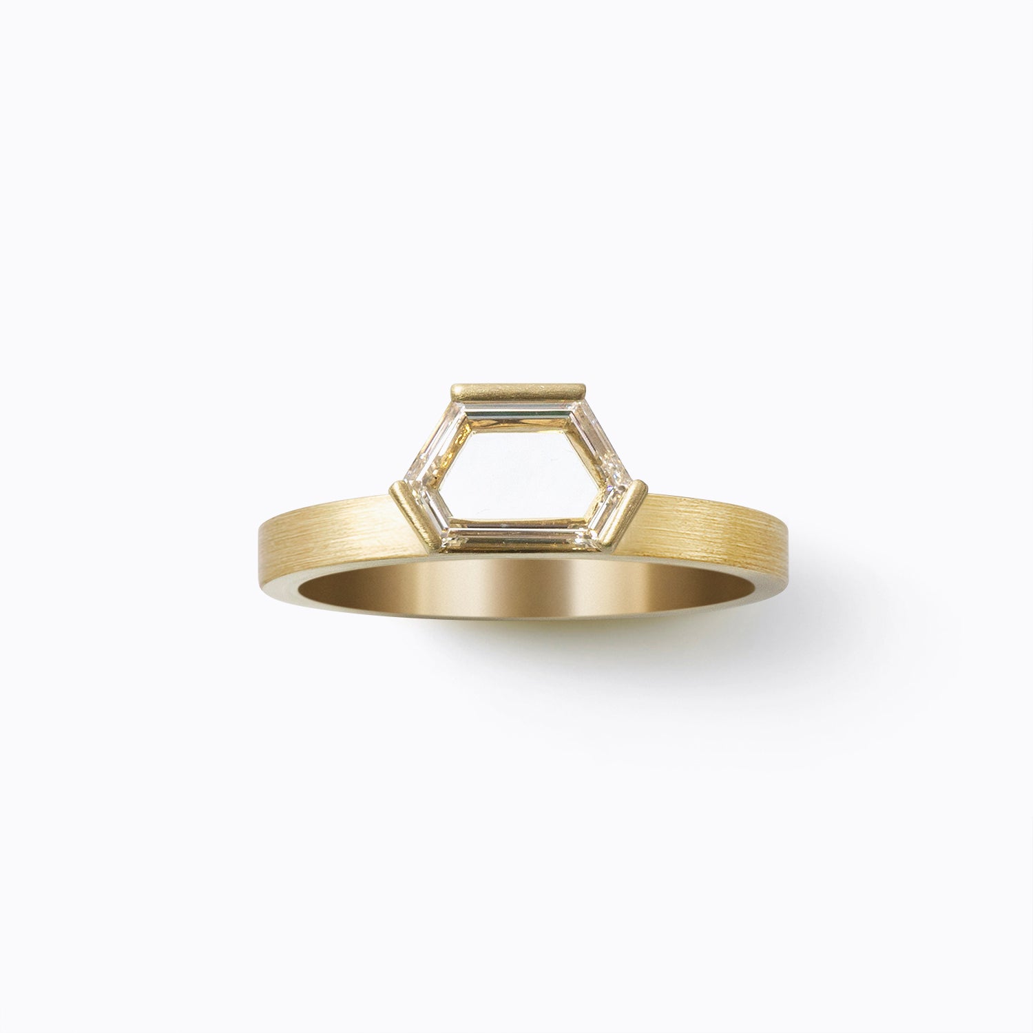 Cut-Cornered Trapezoid Signet Ring