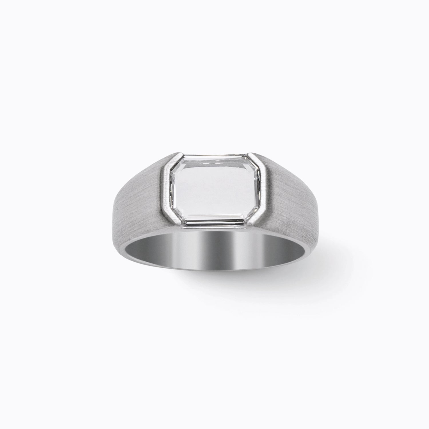 Cut-Cornered Rectangular Signet Ring