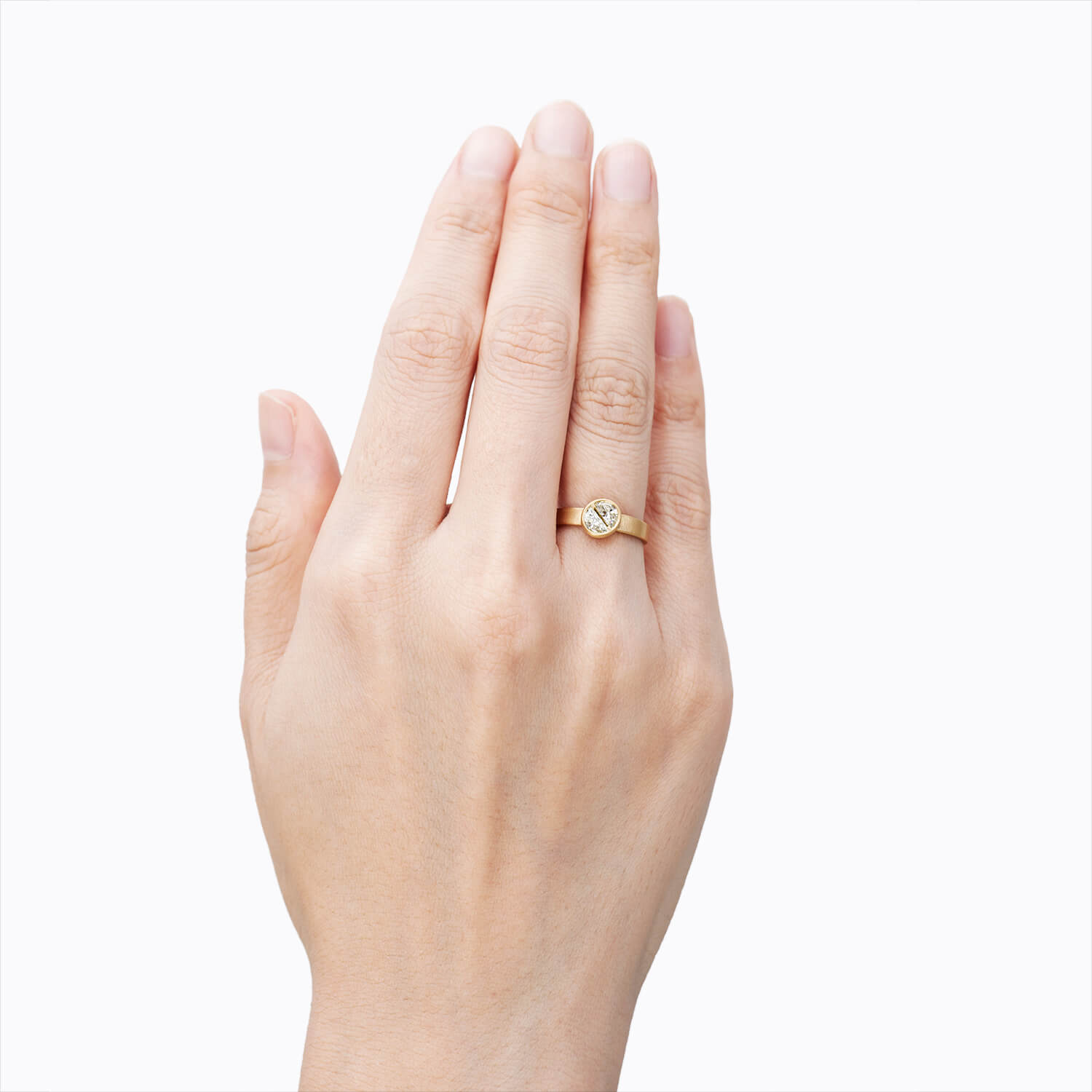 Align Half Round Diamond Ring 01