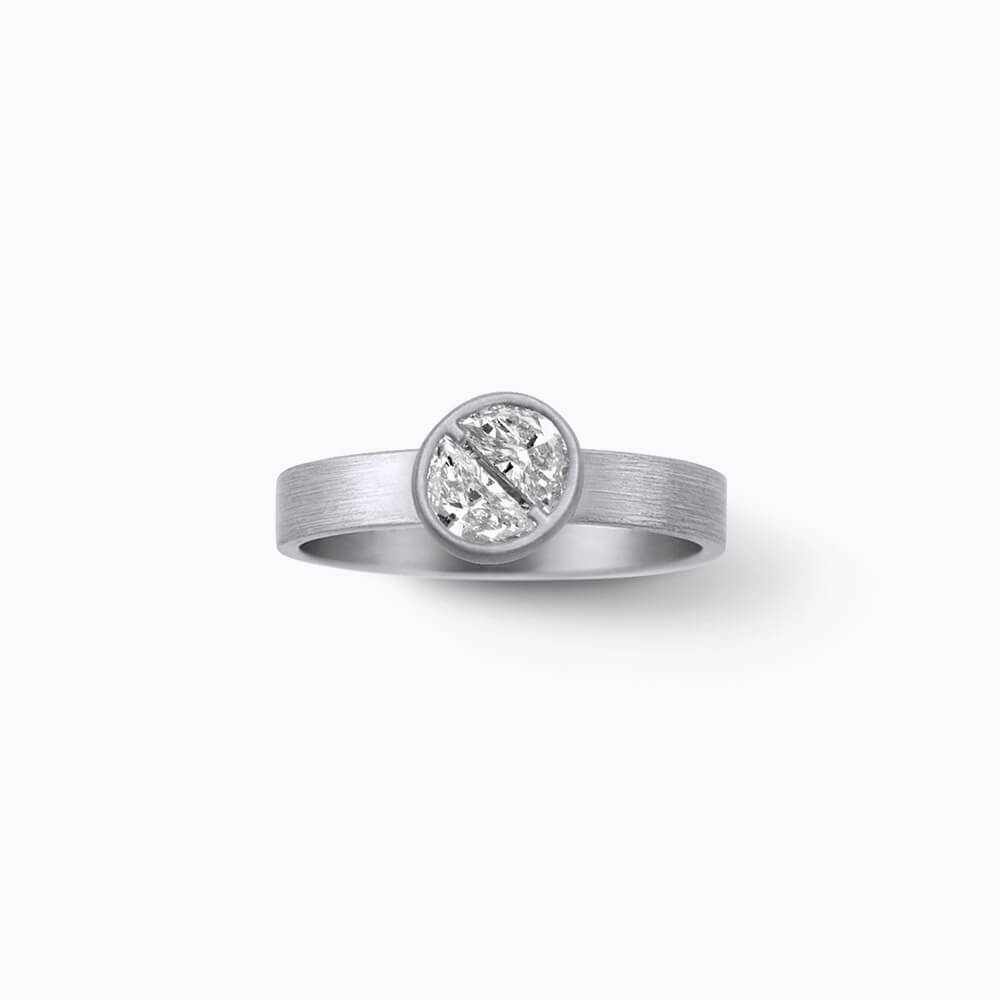 Align Half Round Diamond Ring 01
