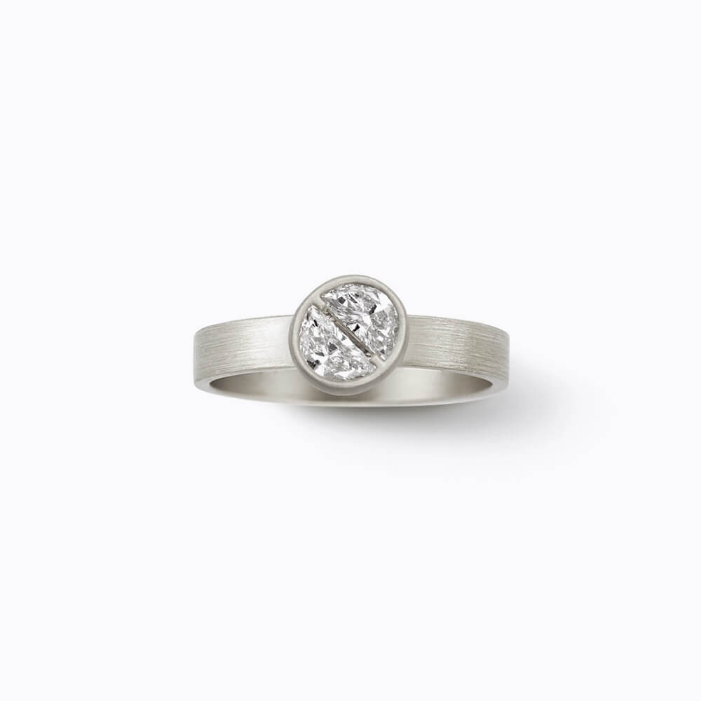 Align Half Round Diamond Ring 01