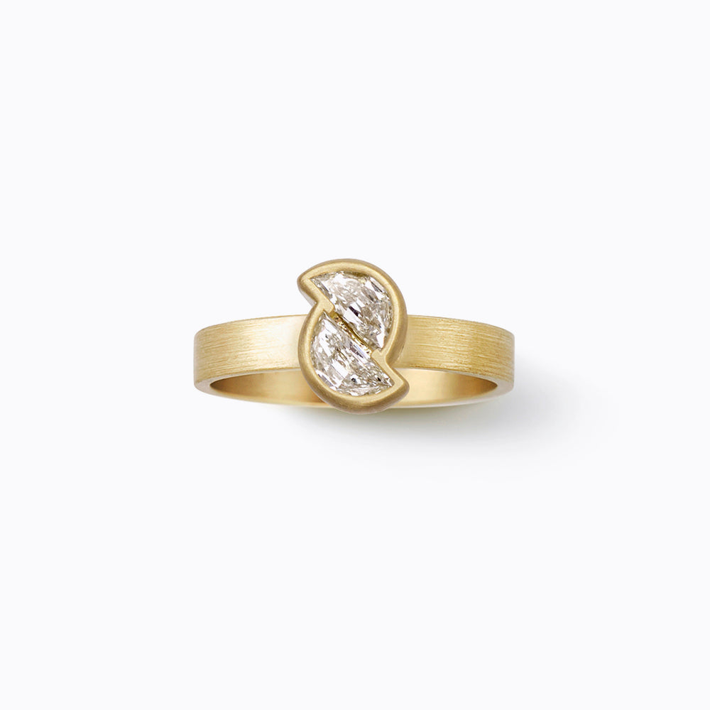 Assemble Ring 01, yellow gold, matte finish