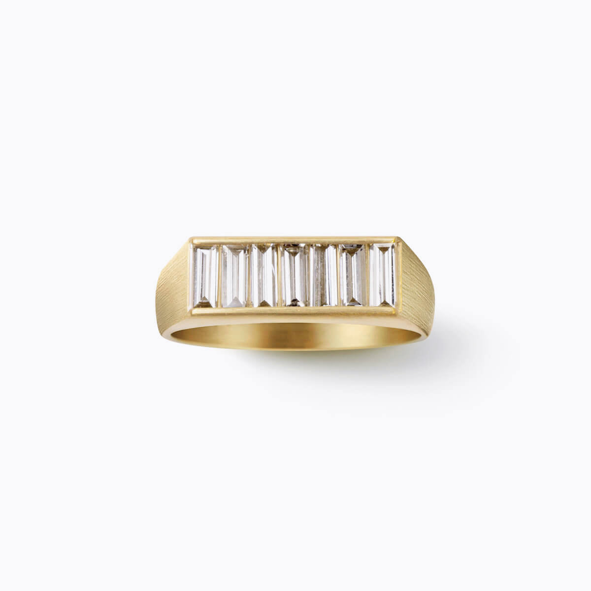 Baguette Diamond Signet Ring