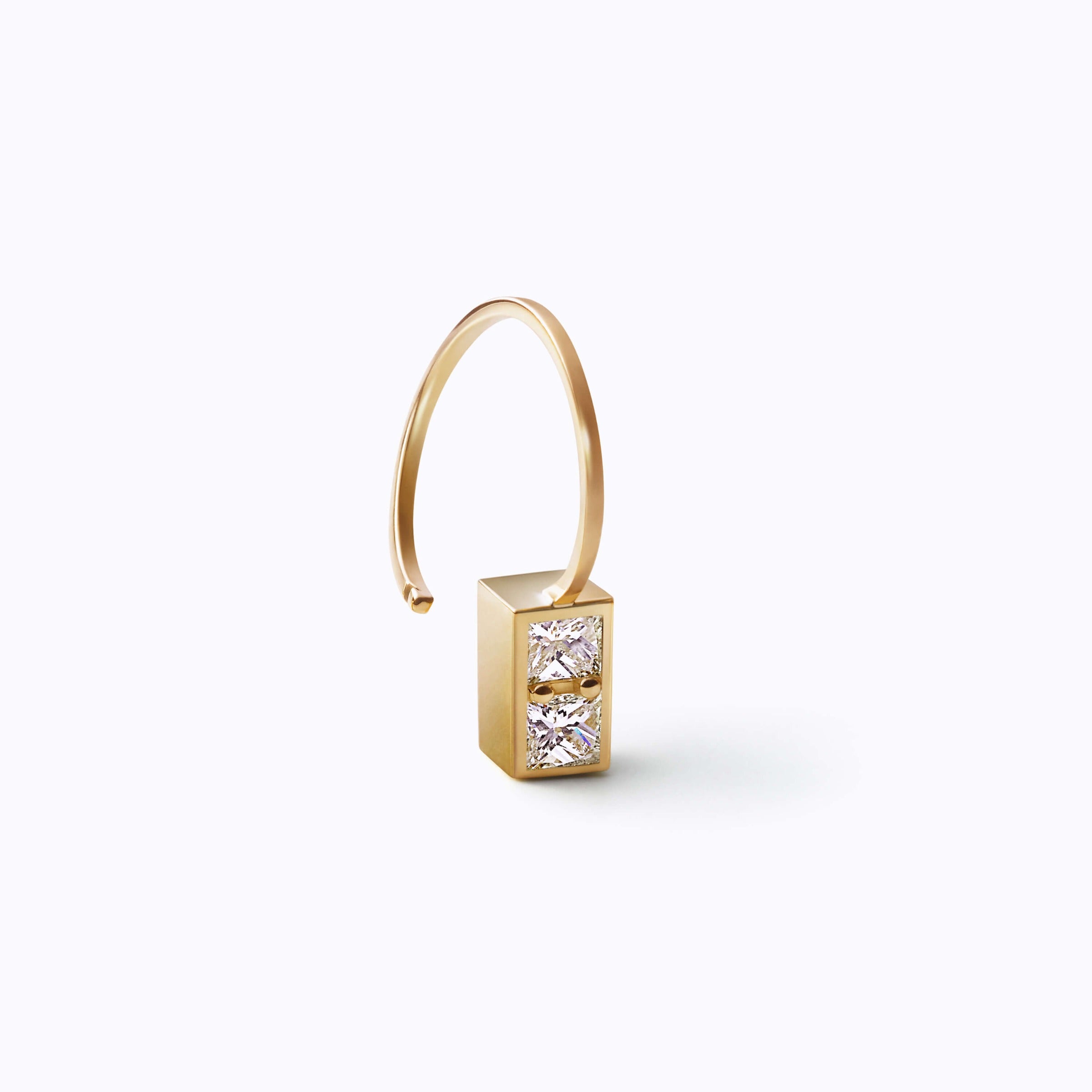 Boxed Diamond Earring 02 L