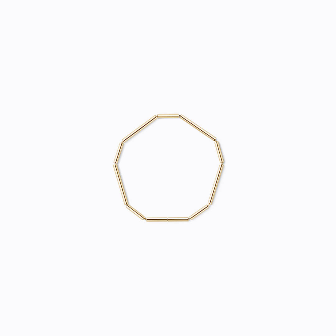 3D Diamond Triangle 10 (01), yellow gold