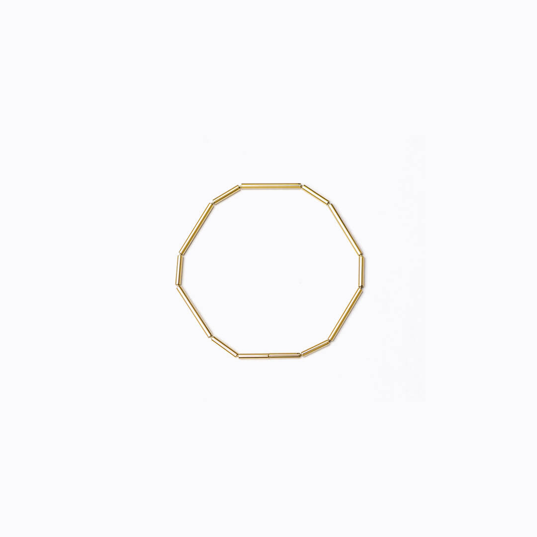 3D Diamond Triangle 10 (01), yellow gold