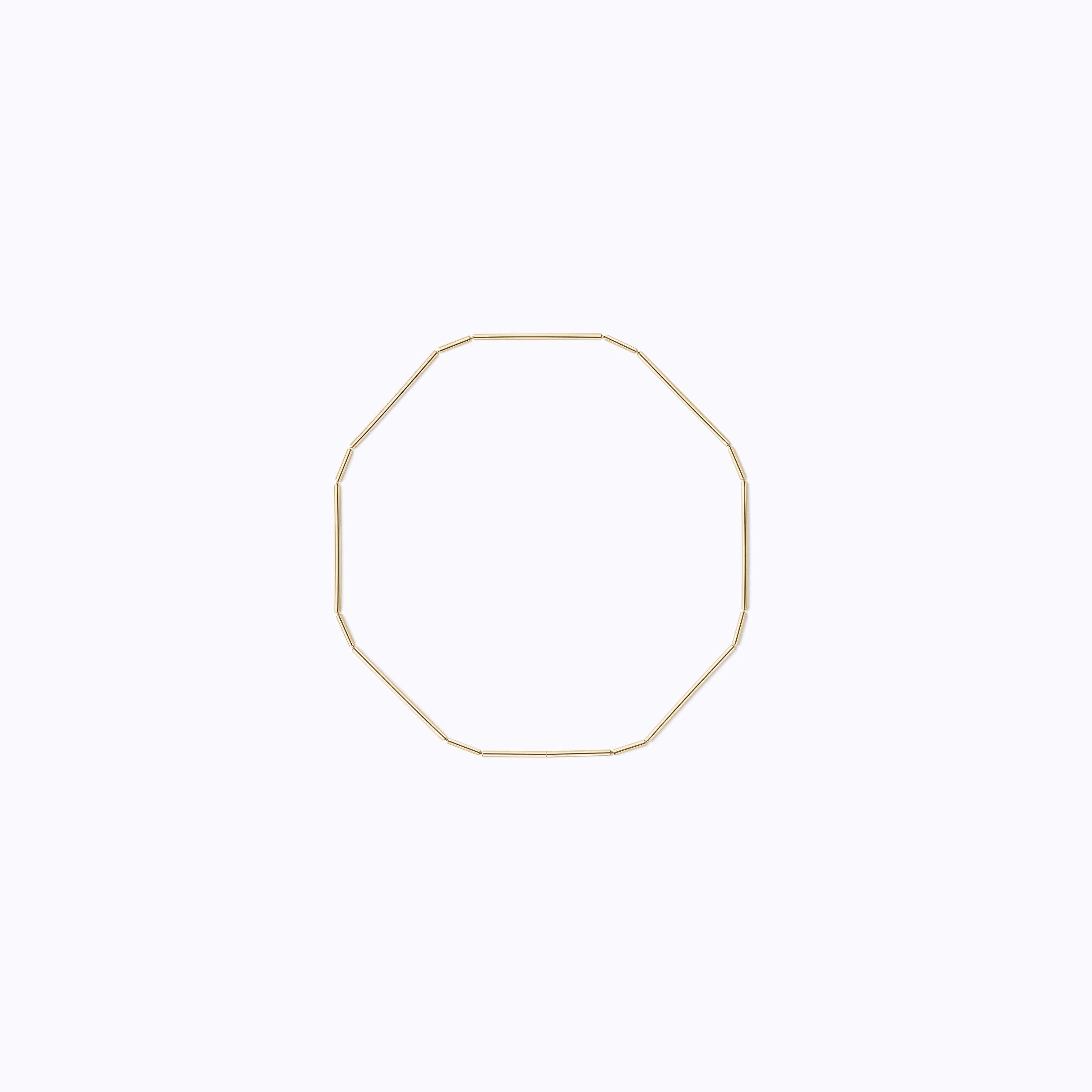 3D Diamond Triangle 10 (01), yellow gold