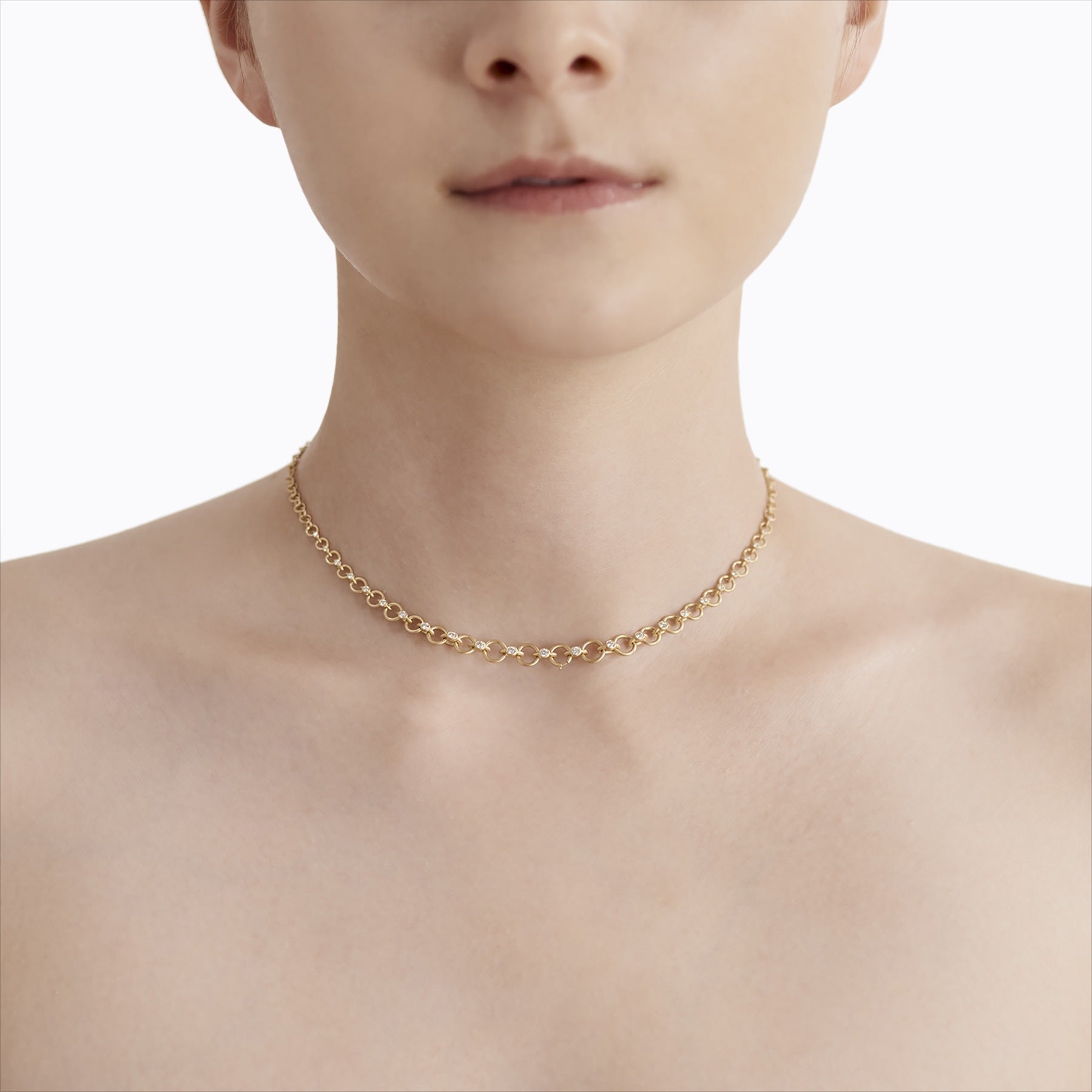 Diamond Link Necklace 01