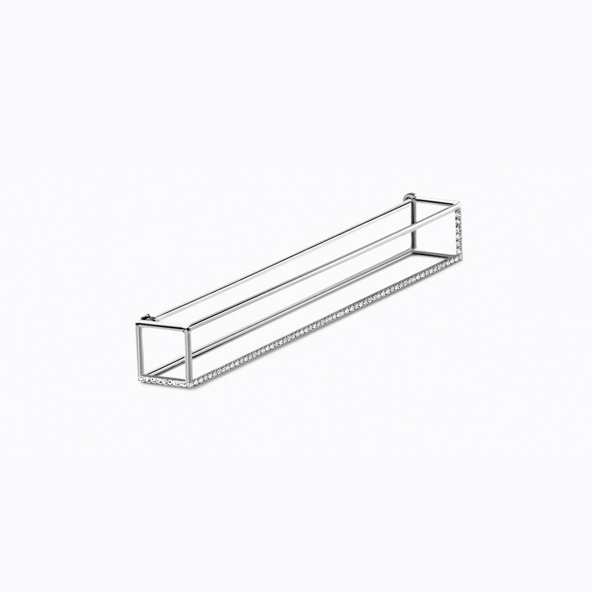 Diamond Rectangle Earring 60