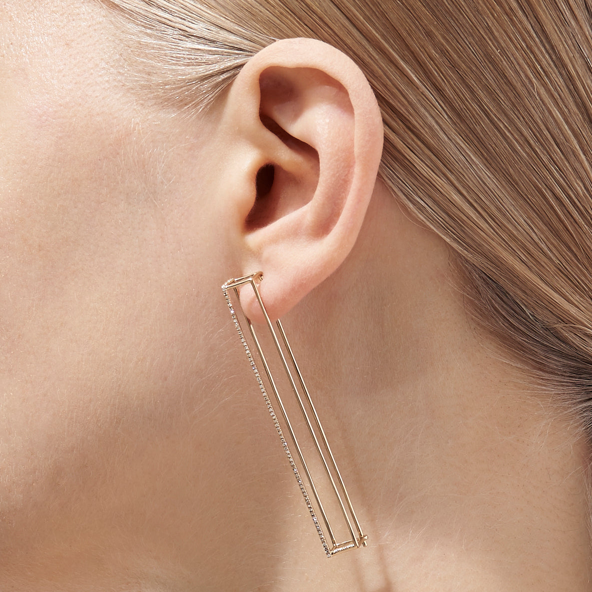 Diamond Rectangle Earring 60