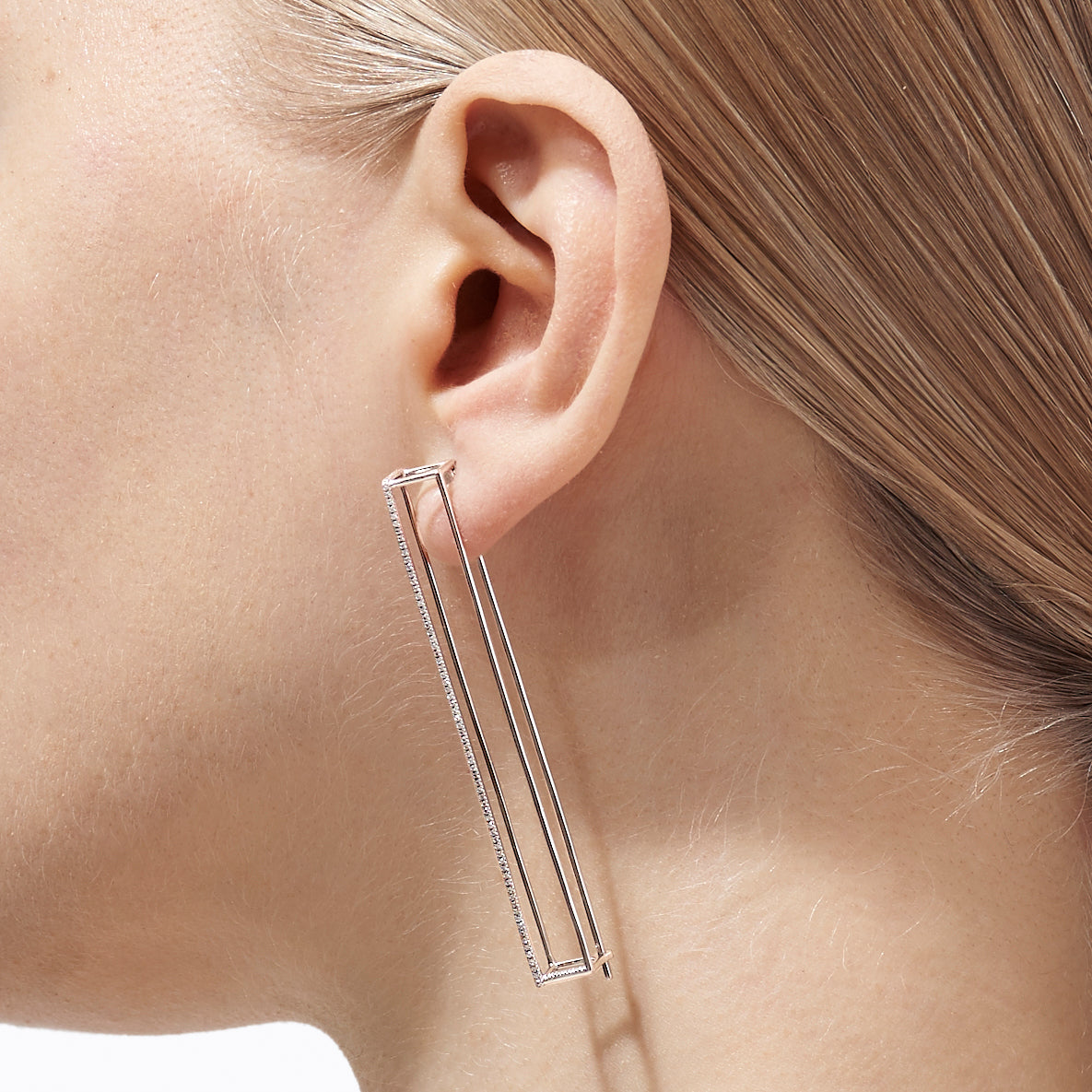 Diamond Rectangle Earring 60