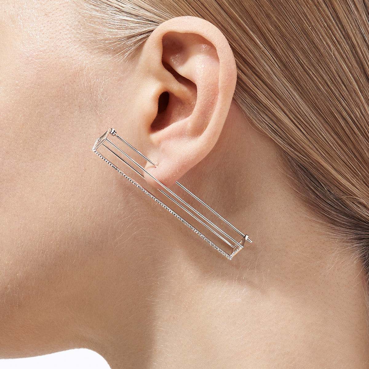 Diamond Rectangle Earring 60