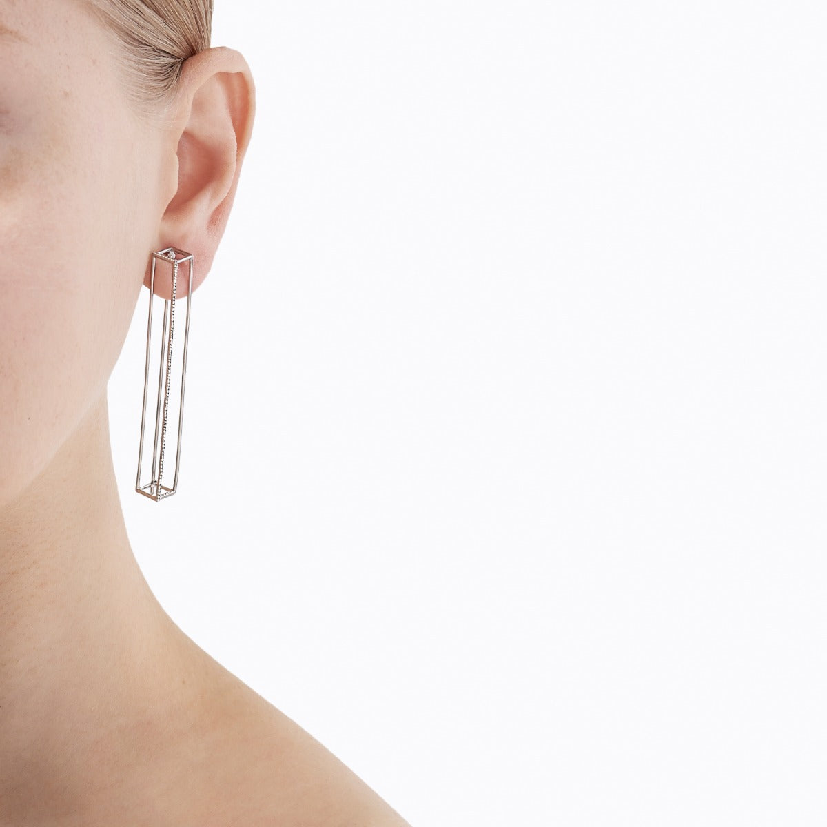 Diamond Rectangle Earring 60