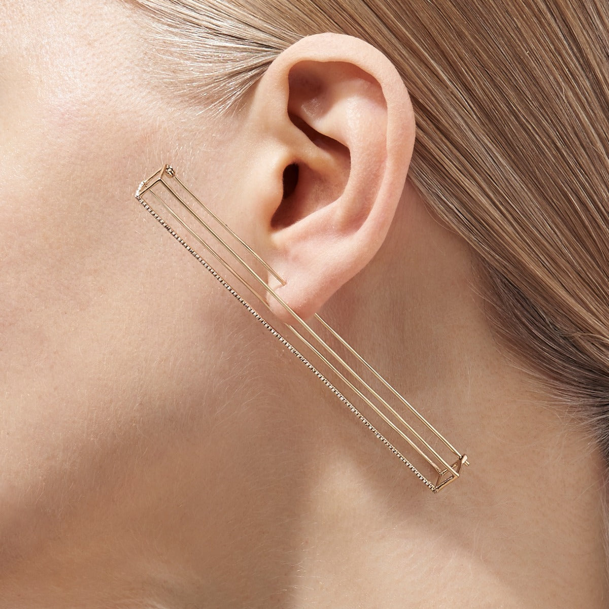 Diamond Rectangle Earring 90