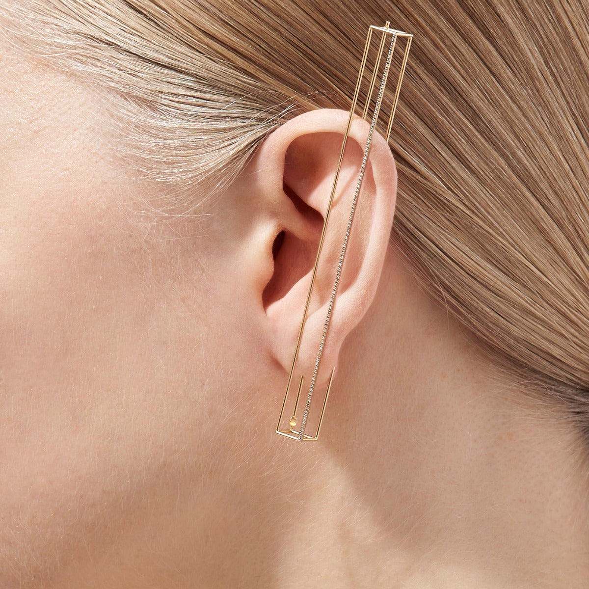 Diamond Rectangle Earring 90