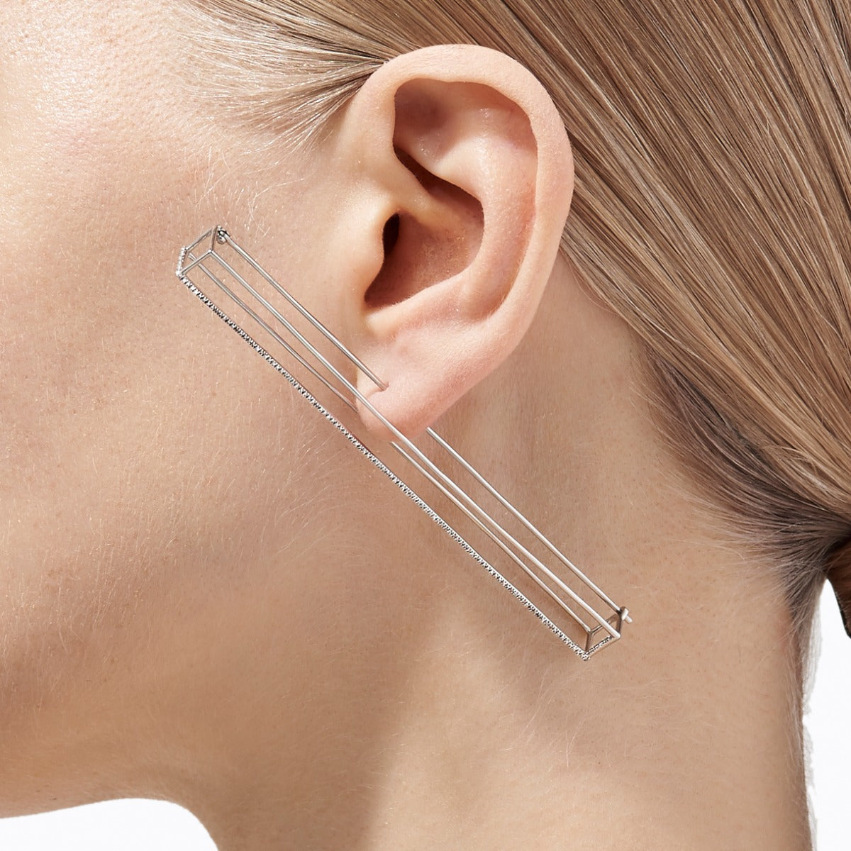 Diamond Rectangle Earring 90