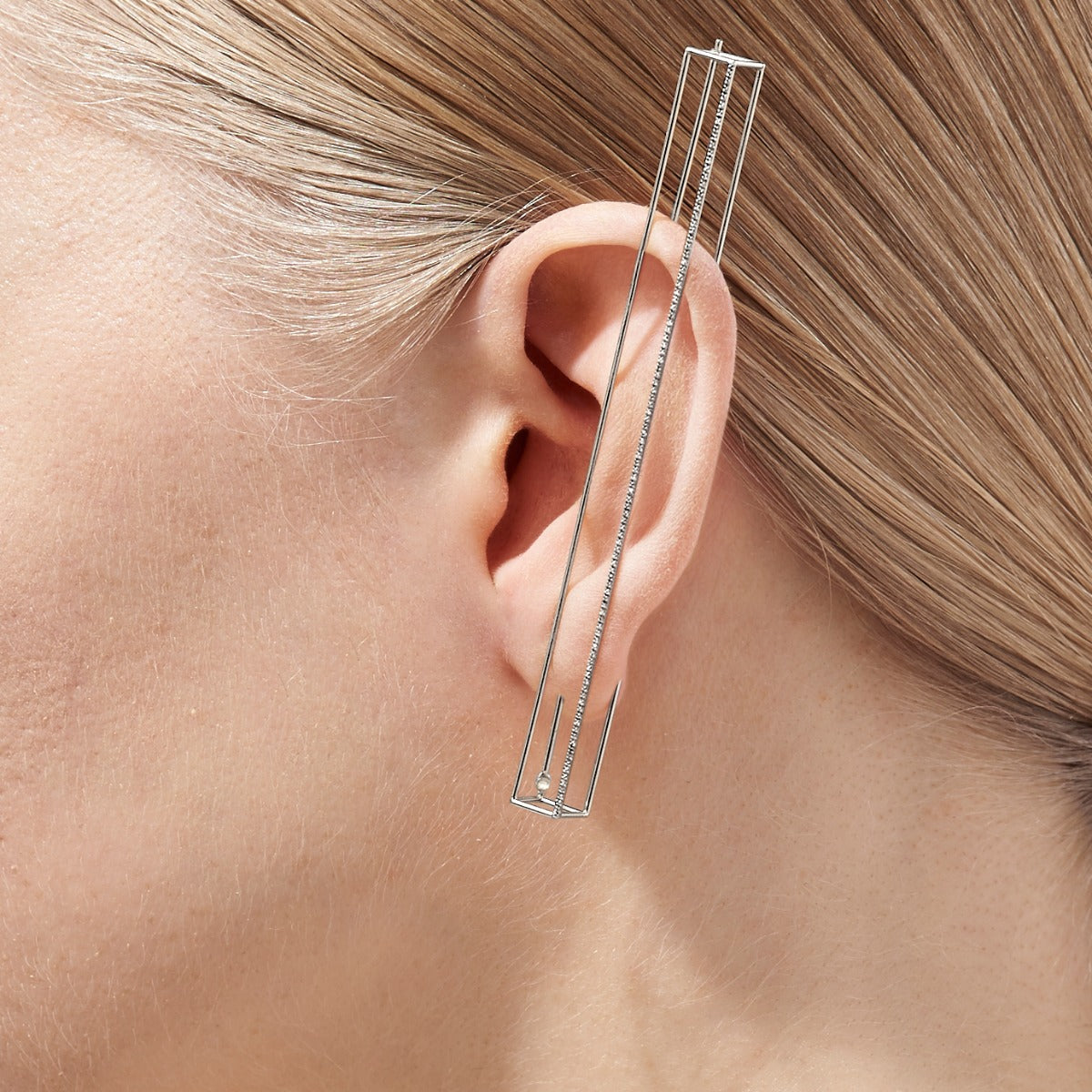 Diamond Rectangle Earring 90