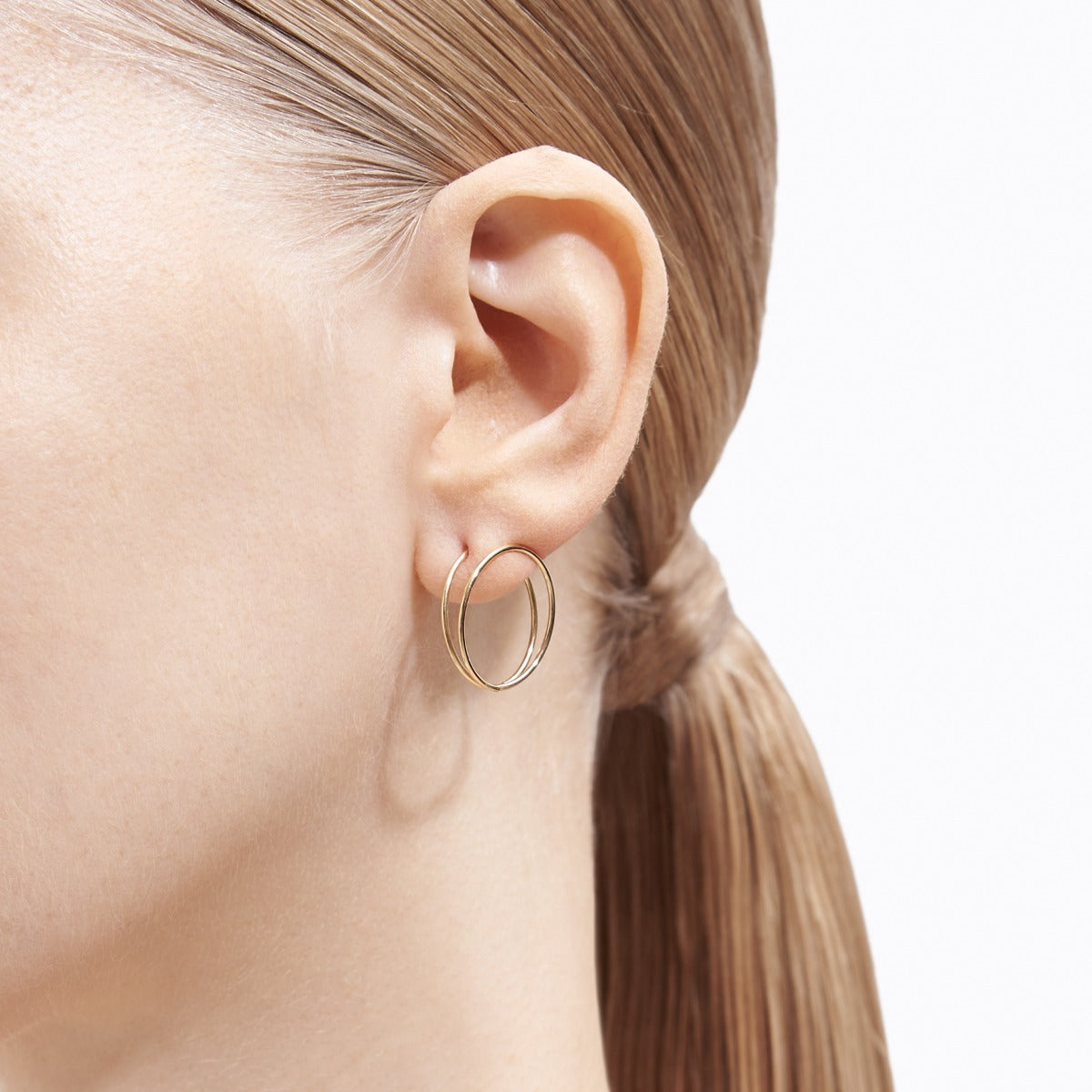 Double Hoop Pierce 20