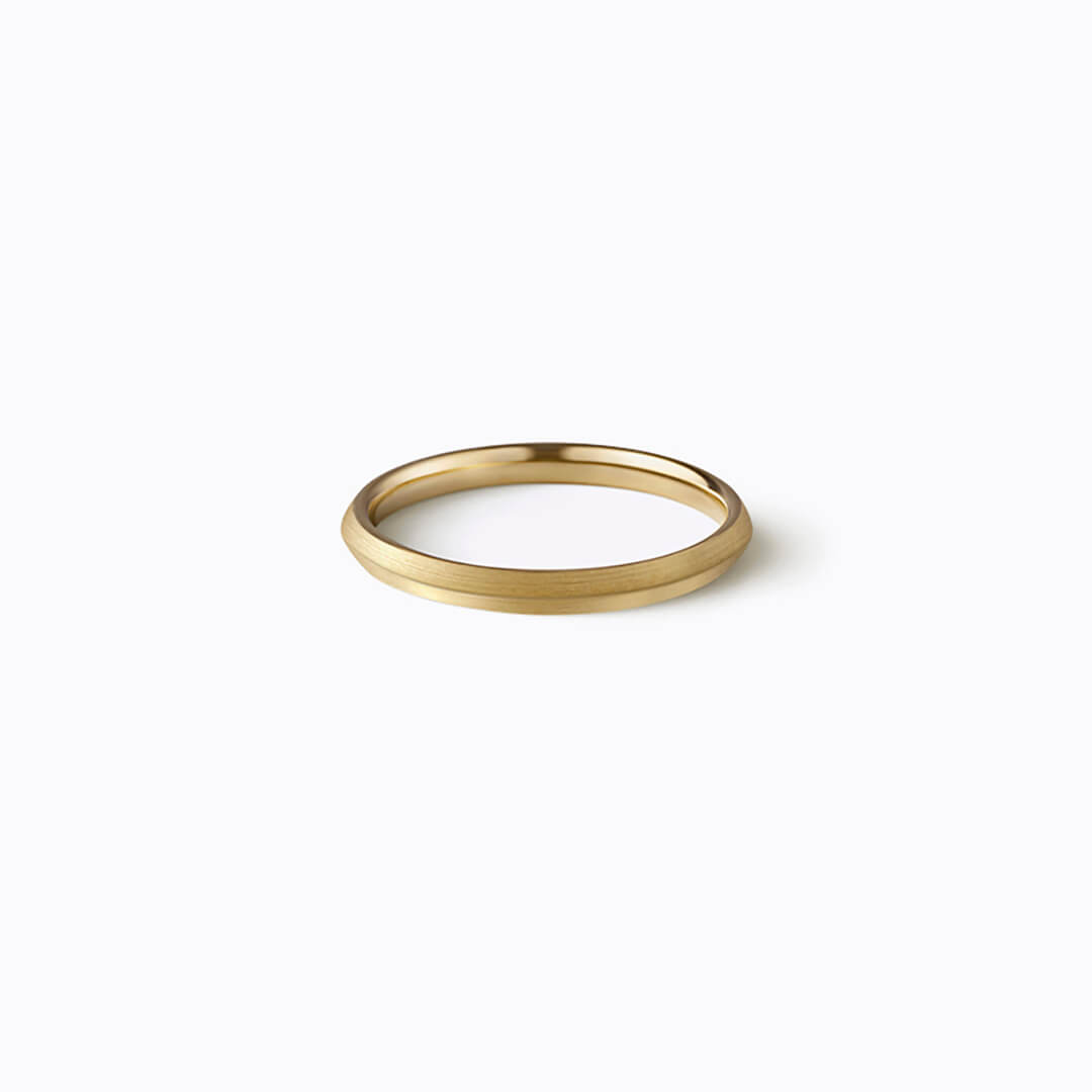 Flat Ring 2.0, yellow gold, matte finish