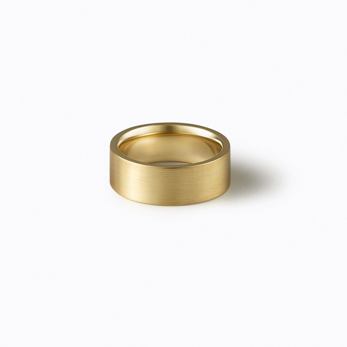 Flat Ring 4.5, yellow gold, matte finish
