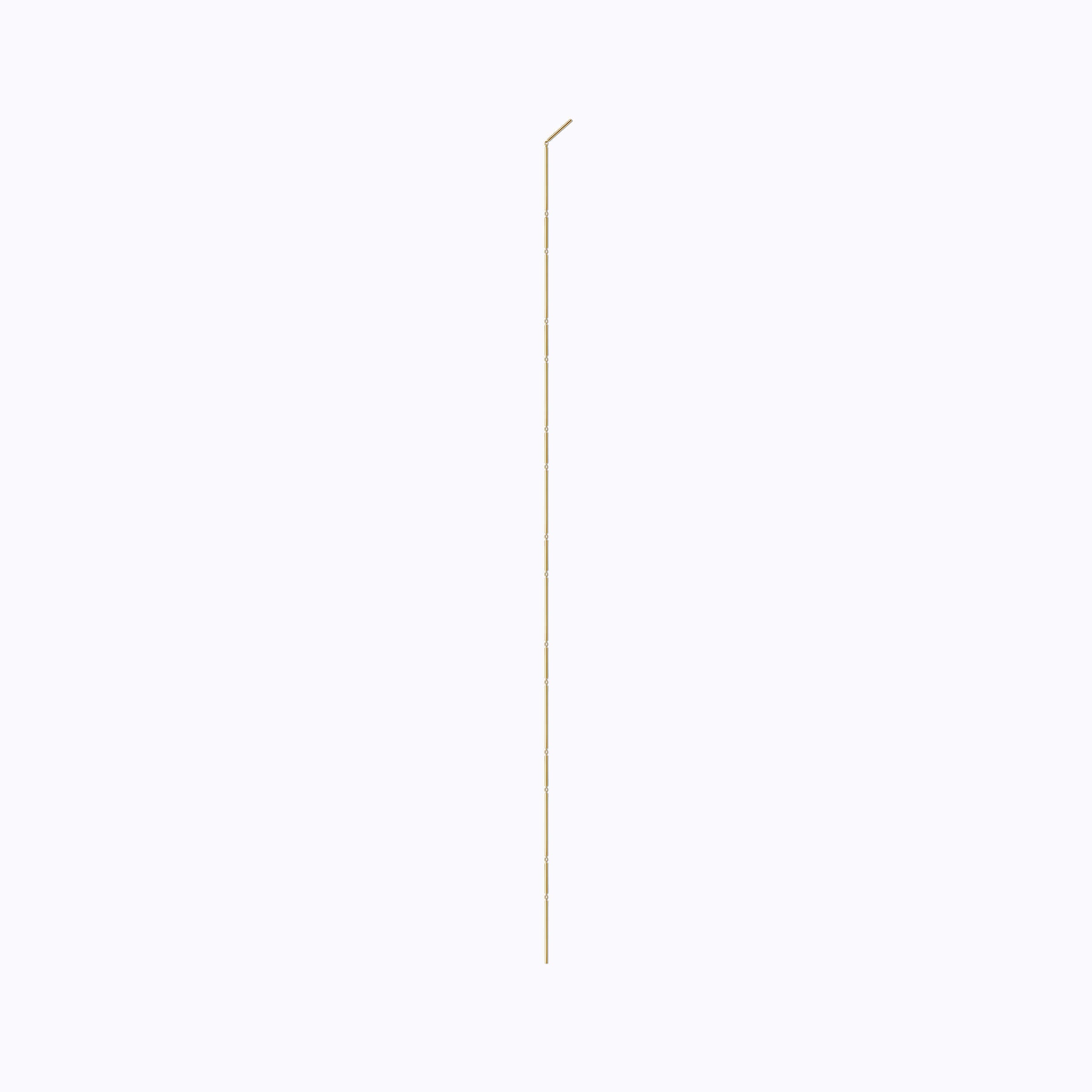 3D Diamond Triangle 10 (01), yellow gold