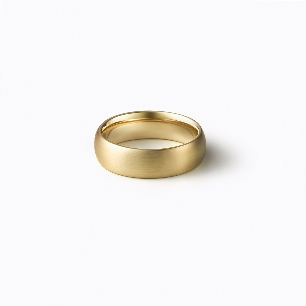 Oval Ring 4.5, yellow gold, matte finish