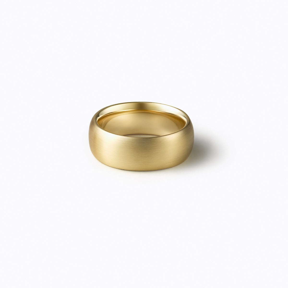 Oval Ring 4.5, yellow gold, matte finish
