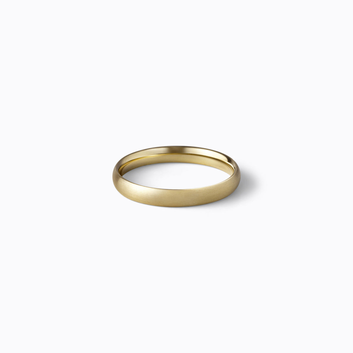 Oval Ring 3.0, yellow gold, matte finish