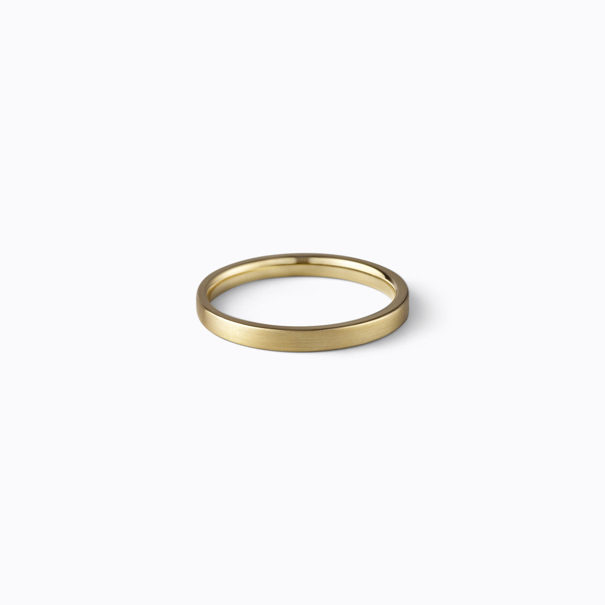 Flat Ring 2.0, yellow gold, matte finish