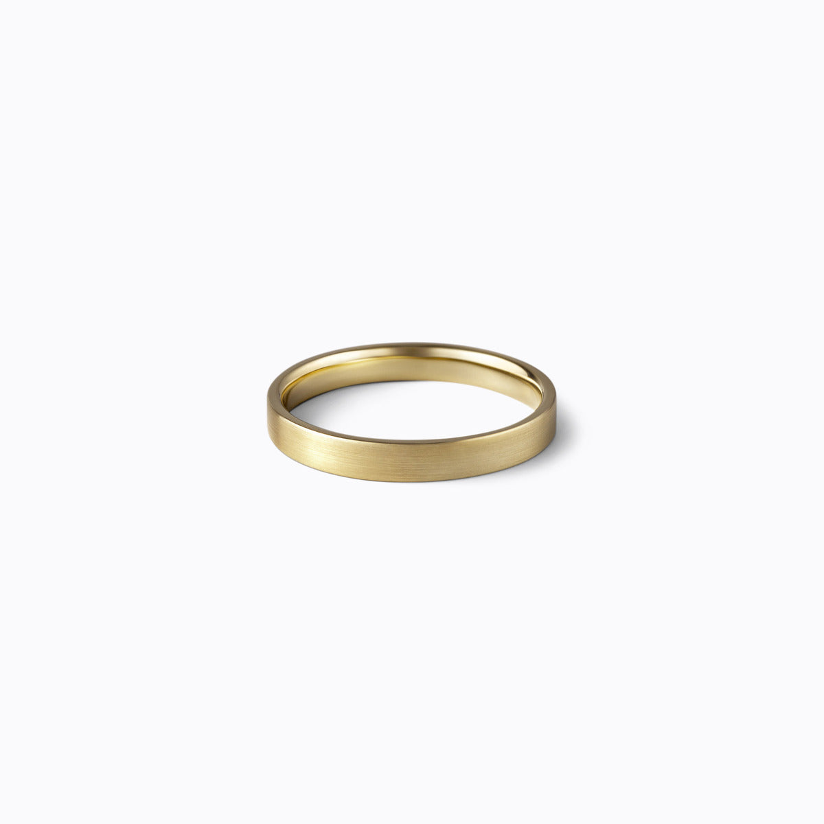 Flat Ring 3.0, yellow gold, matte finish