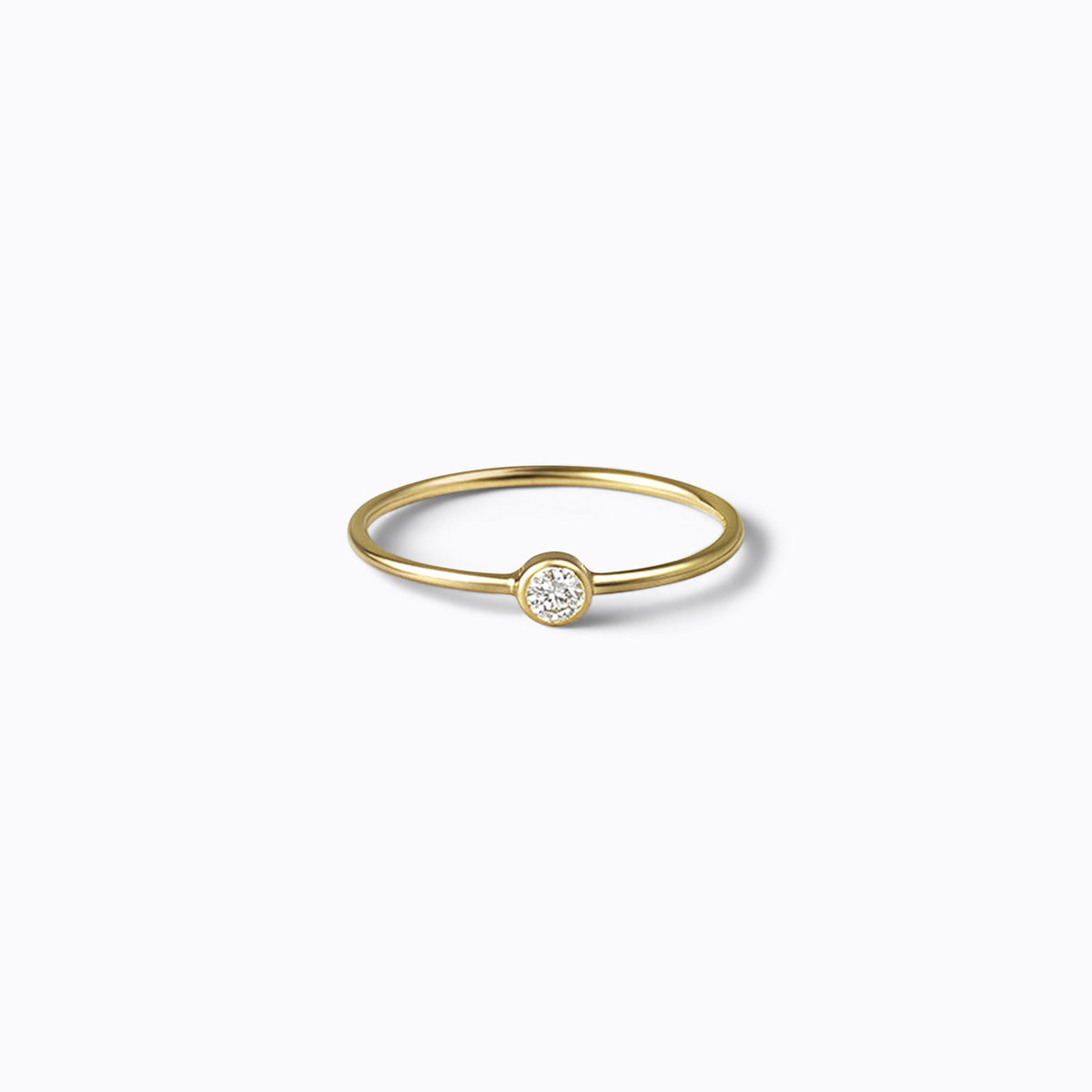 Petite Ring 01, yellow gold, matte finish