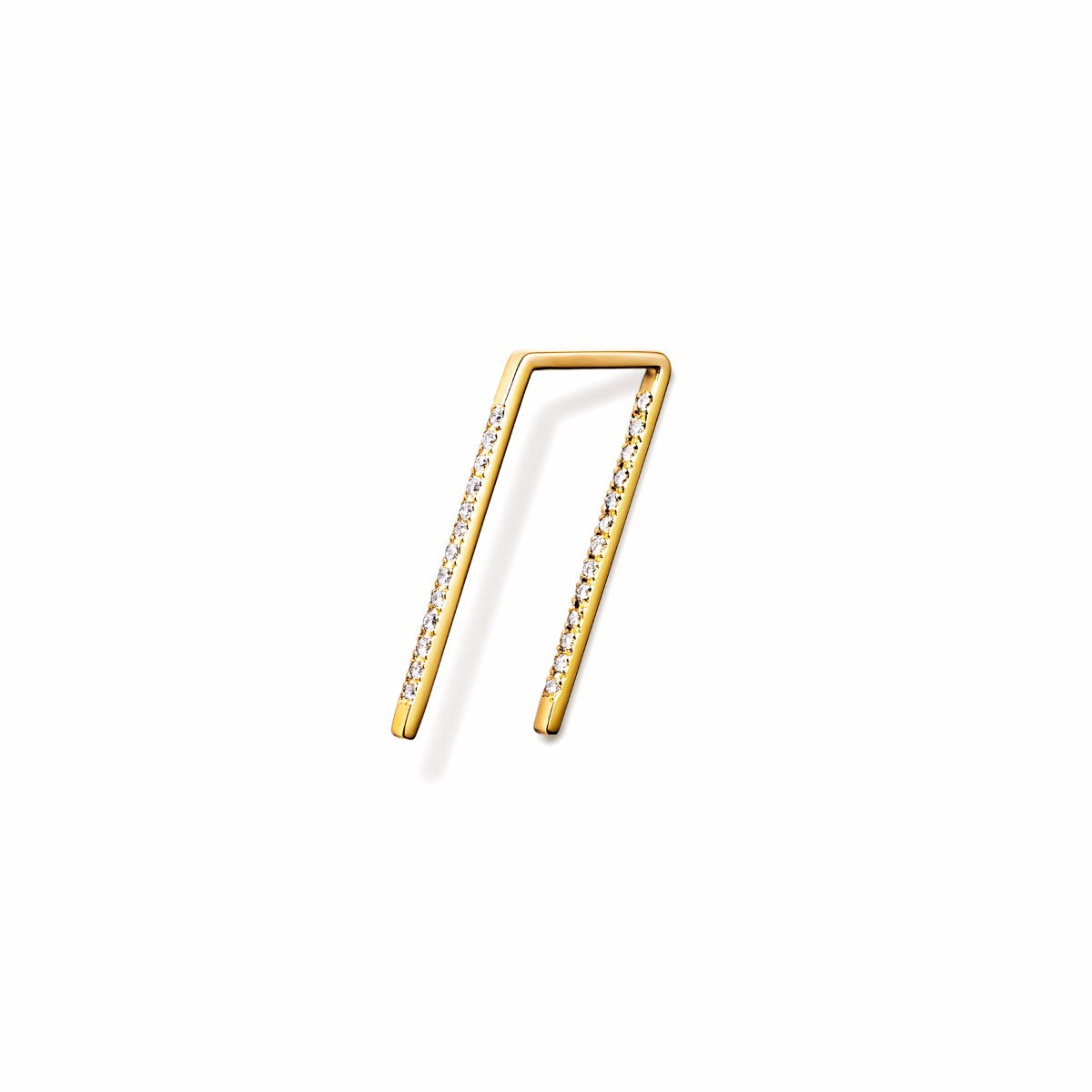 Diamond Post Pierce 0202, yellow gold