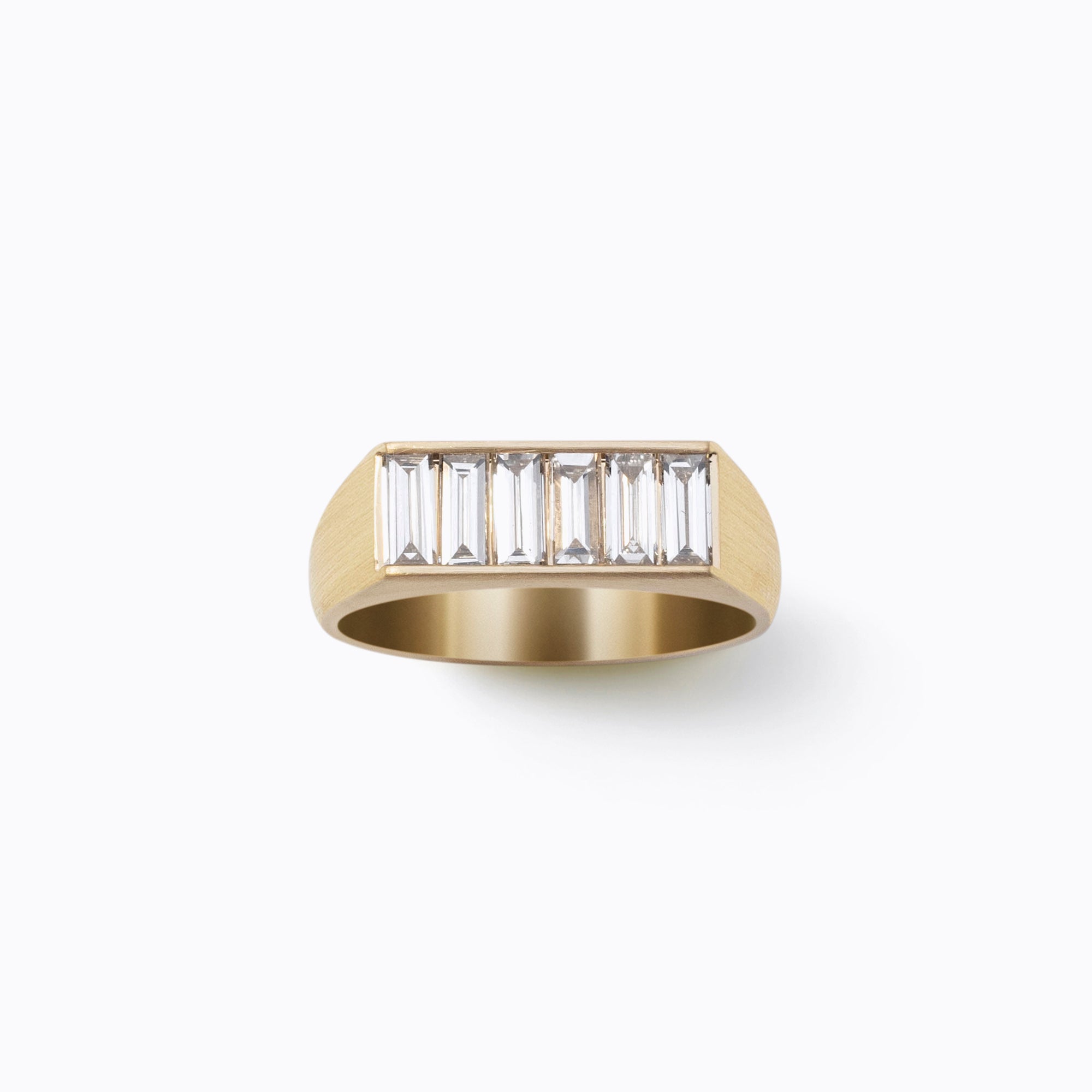 Baguette Diamond Signet Ring
