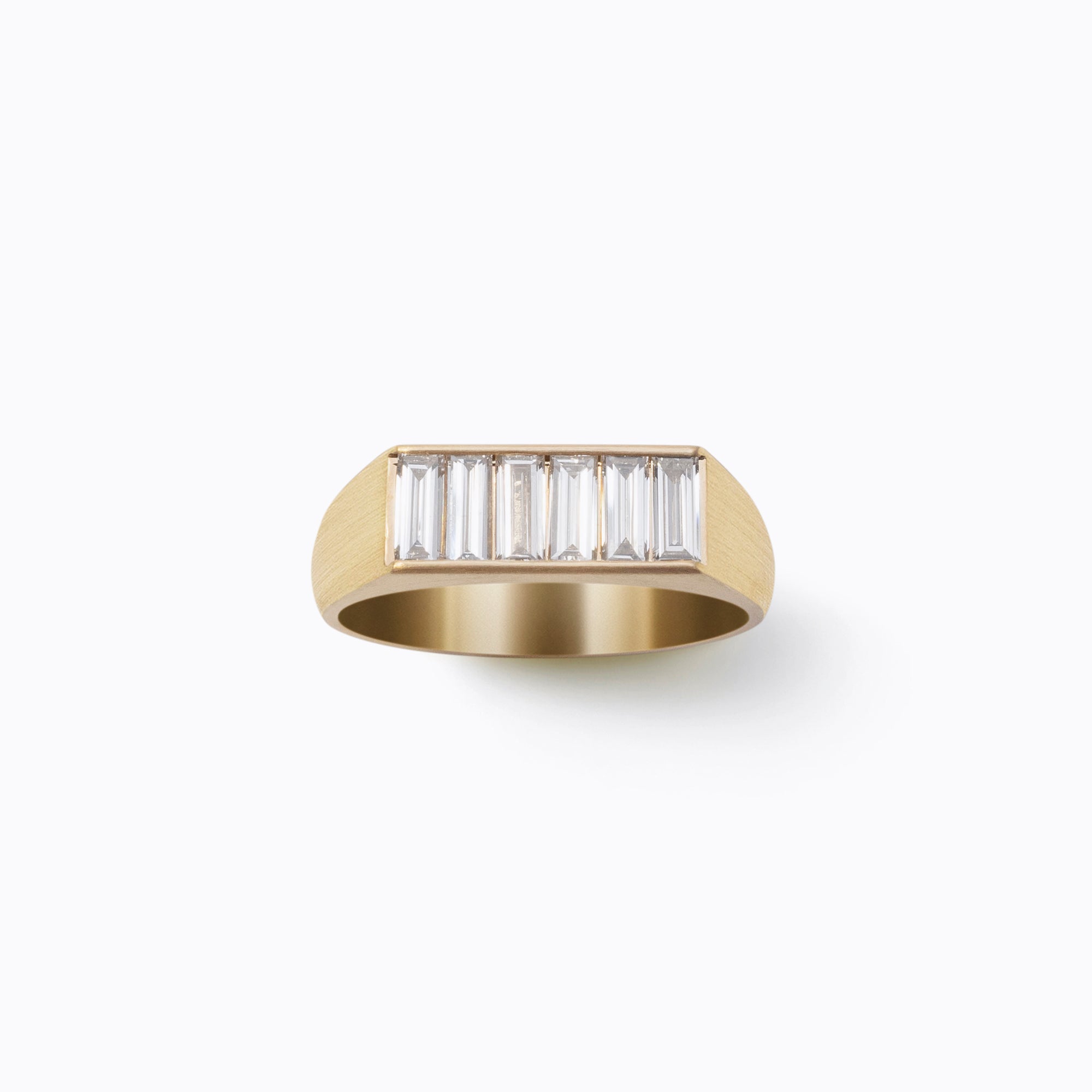 Baguette Diamond Signet Ring
