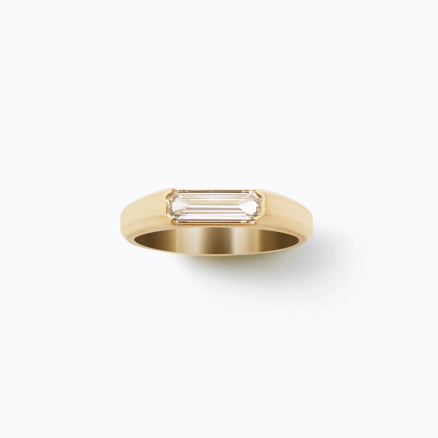 Cut-Cornered Rectangular Signet Ring