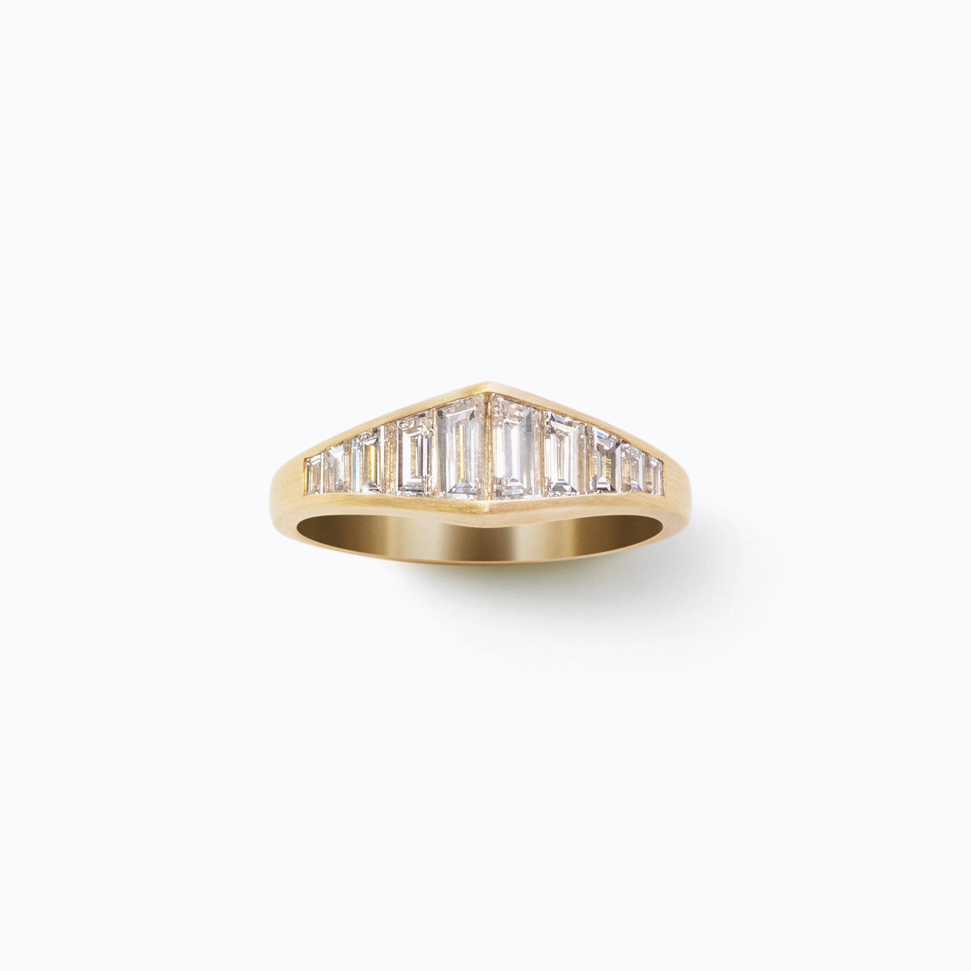 Apex Diamond Signet Ring