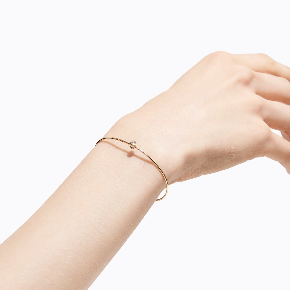 One-Stone Hoop Bracelet