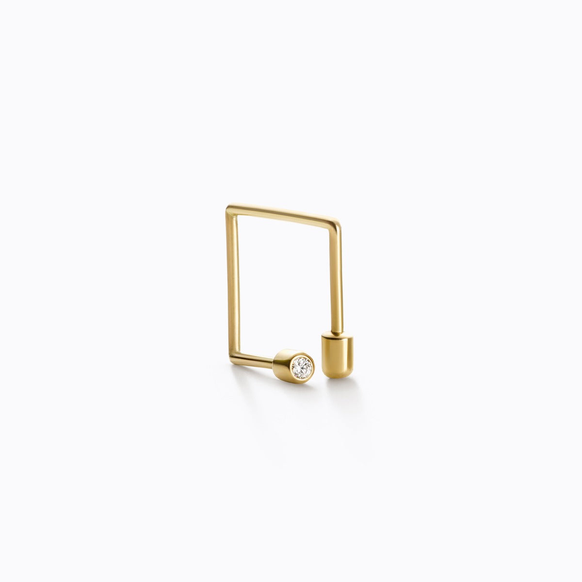 Diamond Twist Square Earring 01