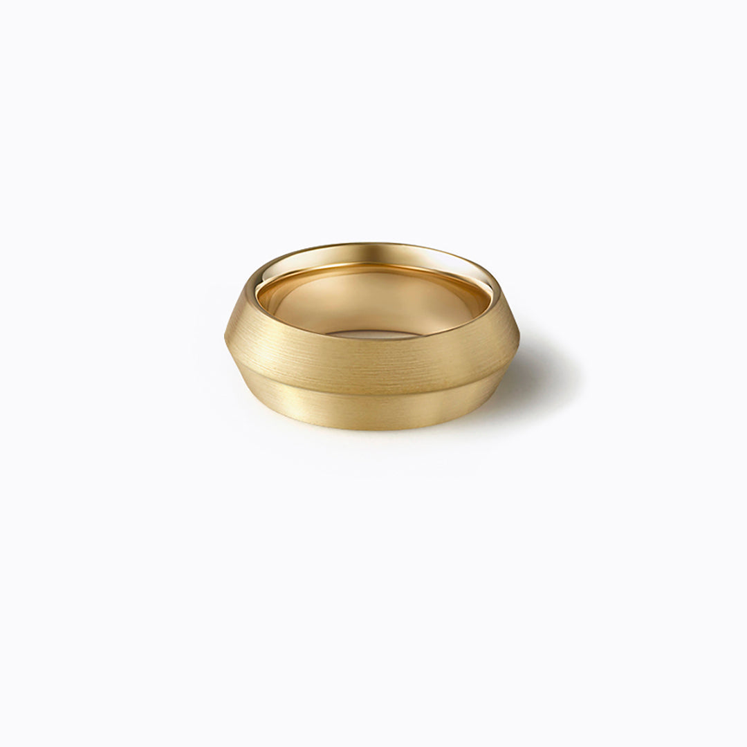 Flat Ring 2.0, yellow gold, matte finish