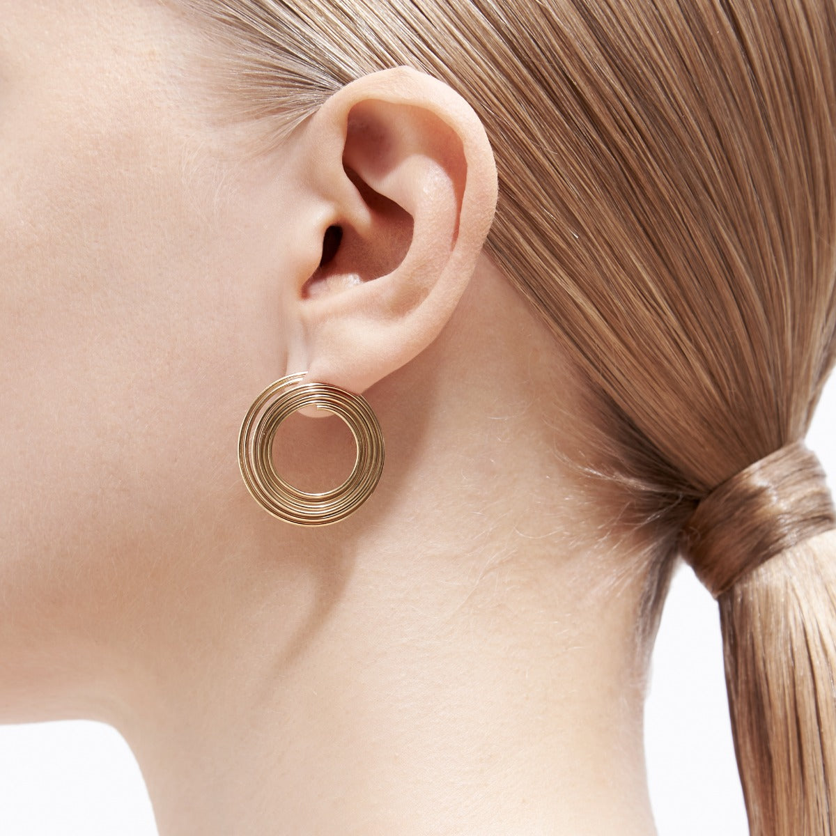 Flat Hoop Earring 02