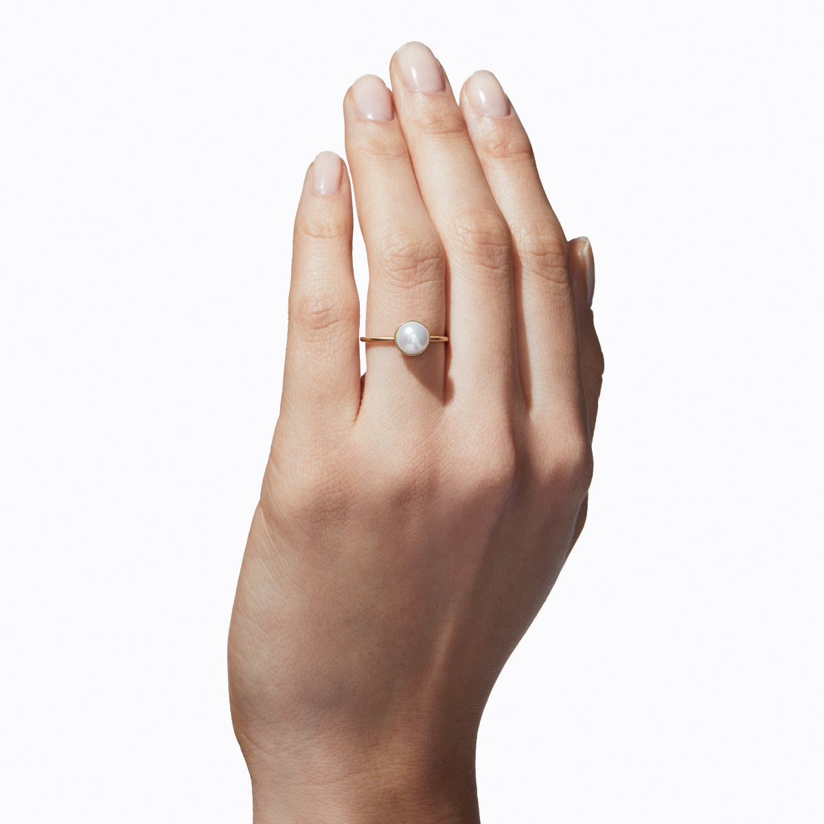 Half Pearl Ring 0°