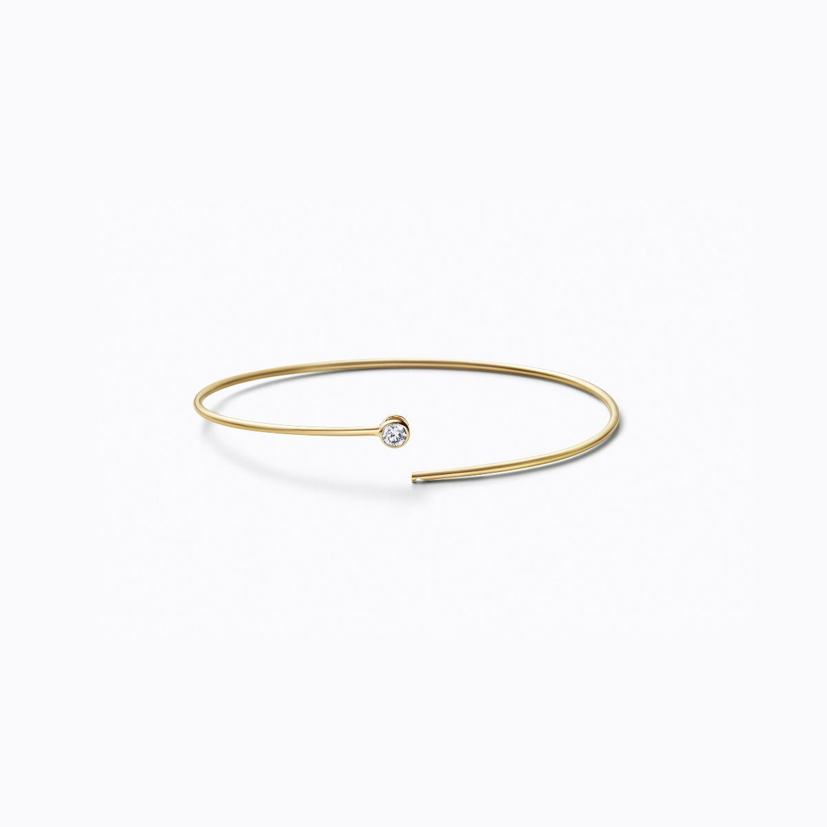 One-Stone Hoop Bracelet