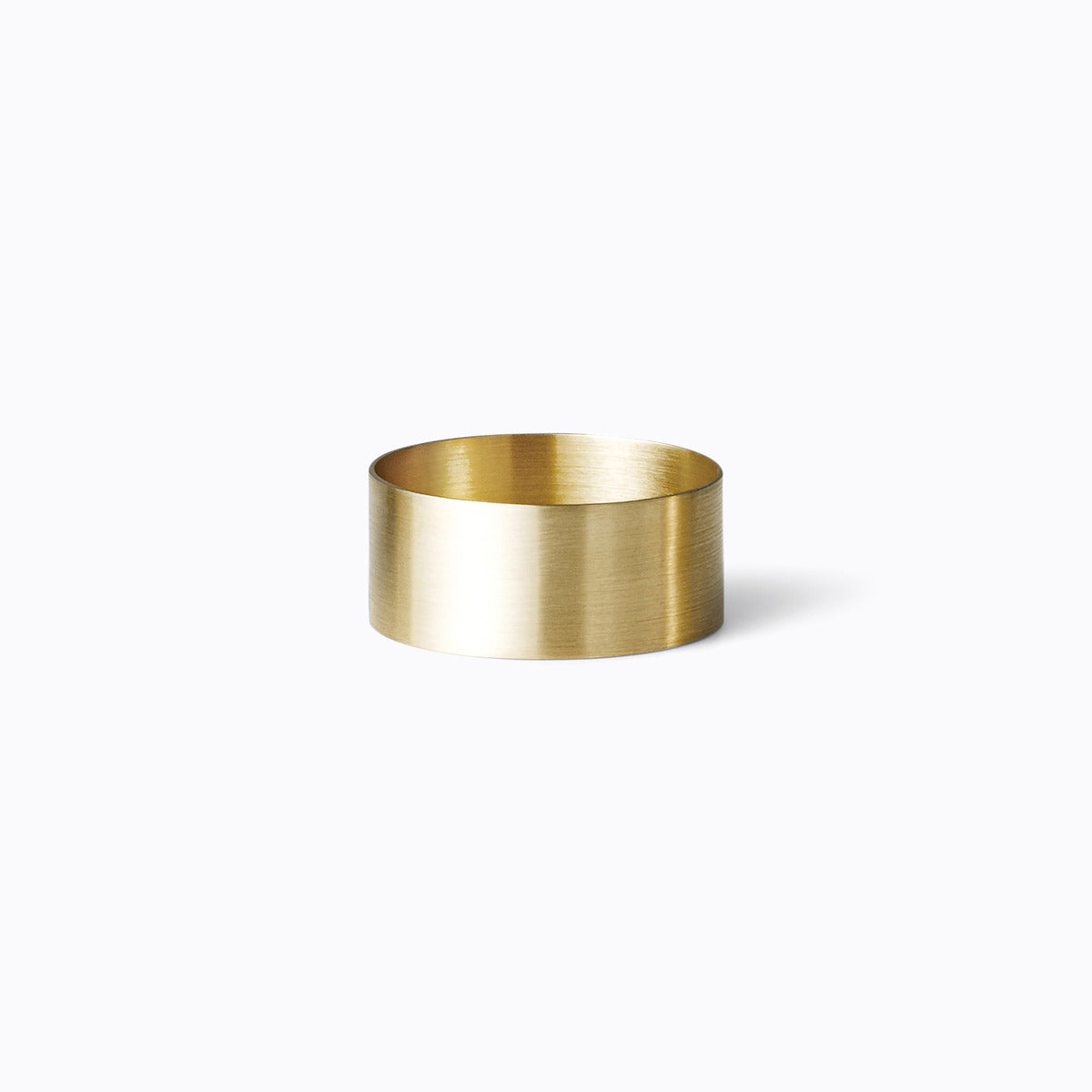 Plate Ring 7.5, yellow gold (matte finish)