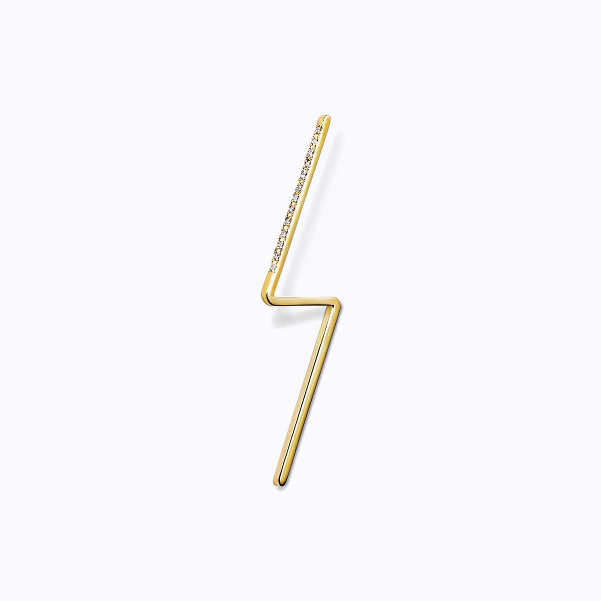 Diamond Post Pierce 0101, yellow gold