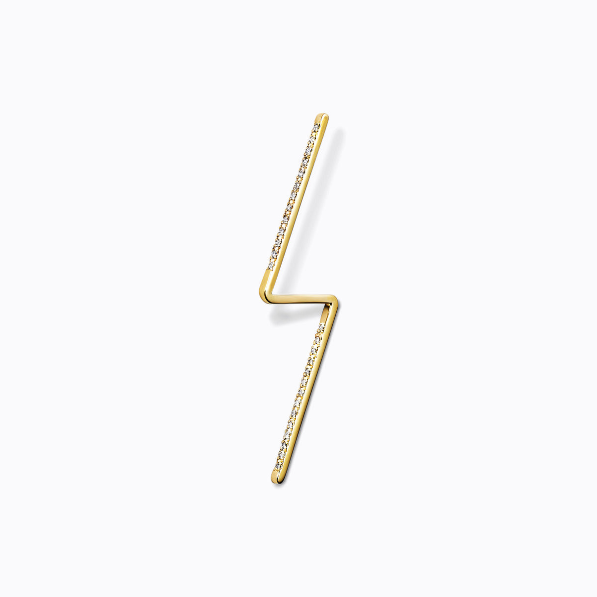 Diamond Post Pierce 0102, yellow gold