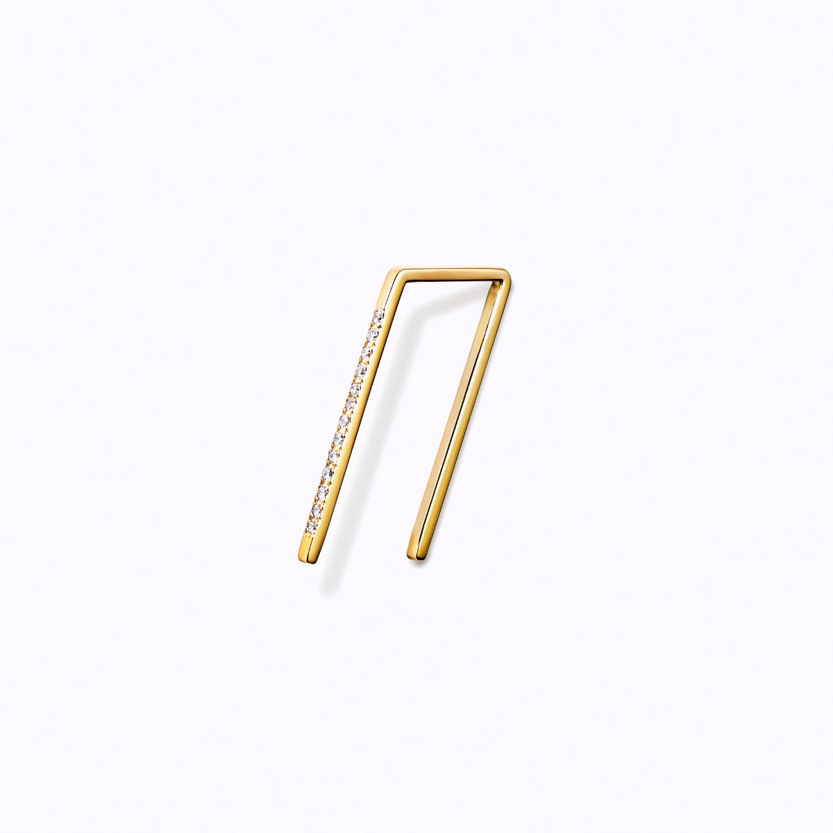 Diamond Post Pierce 0201, yellow gold