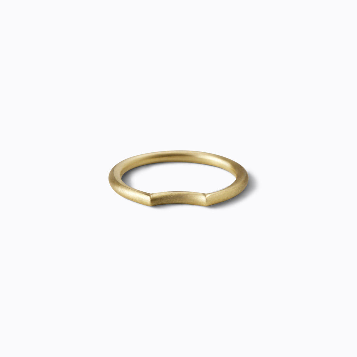 Under Arc Ring 2.3, yellow gold, matte finish