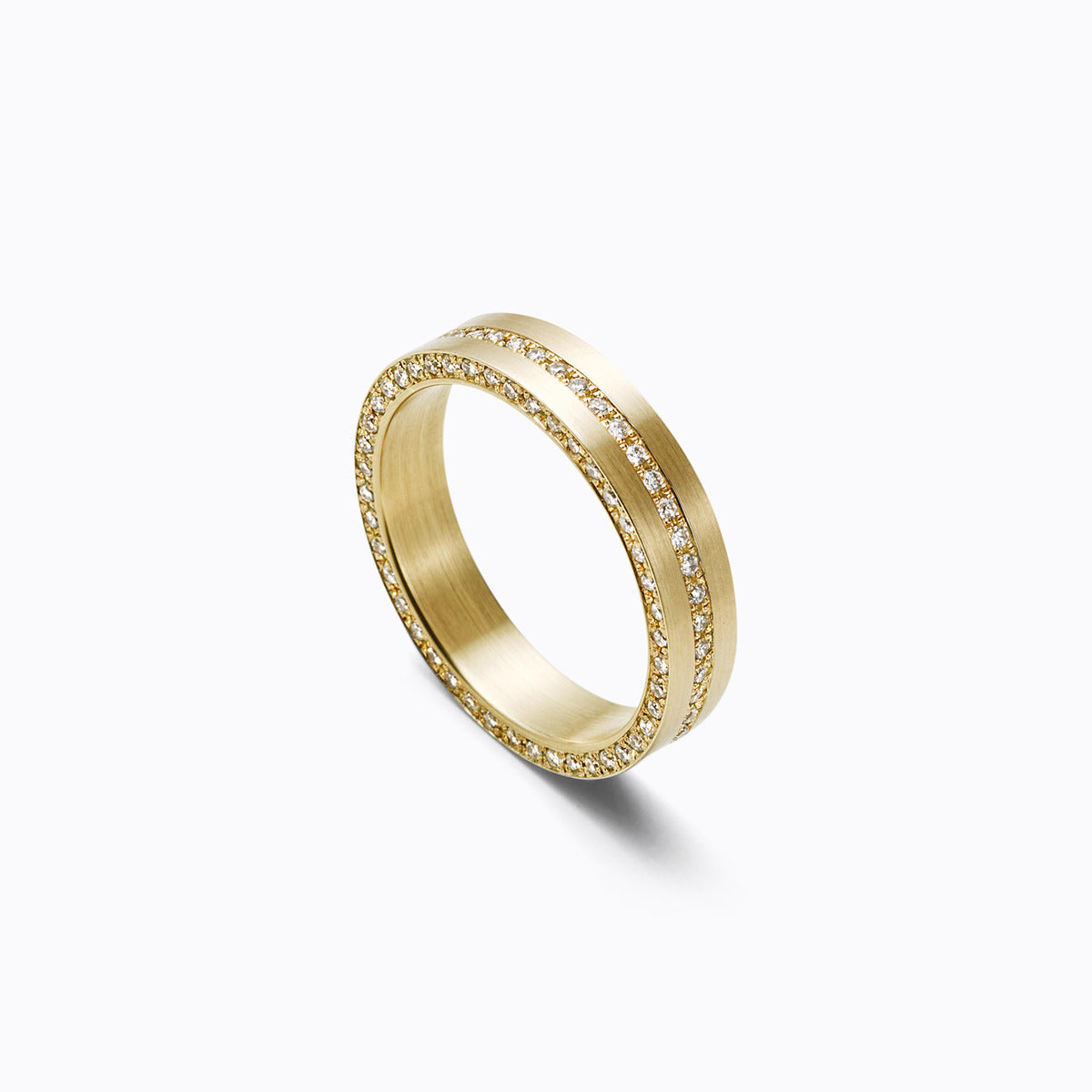 Trine Ring 05, yellow gold, matte finish