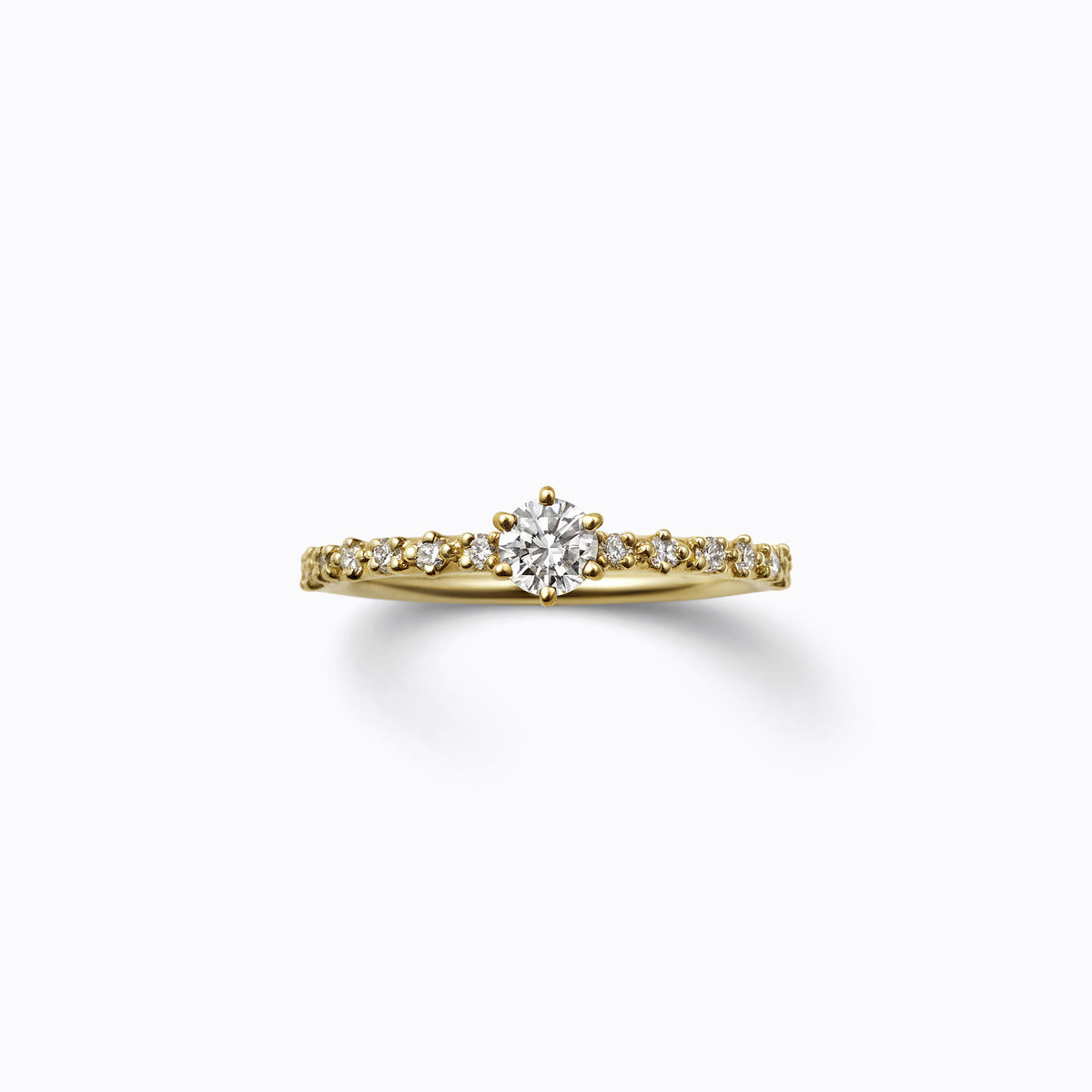 Half Eternity Ring 03 (VS), yellow gold, matte finish